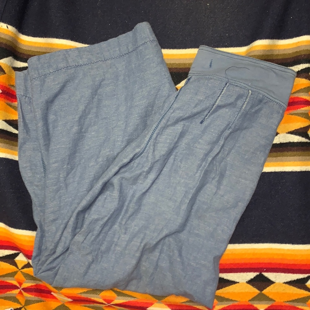 Free People Blue Wide Leg Pants